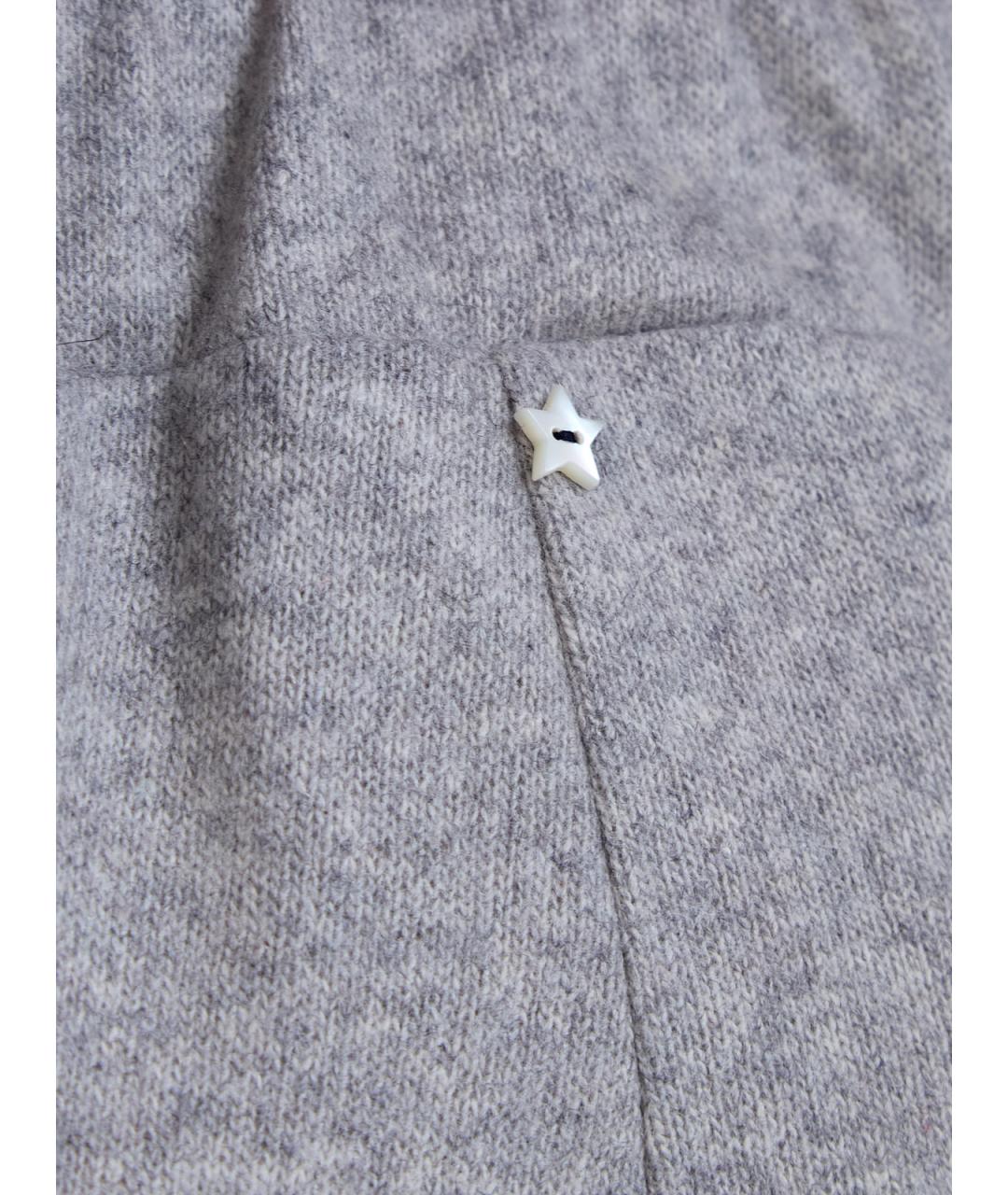 LORENA ANTONIAZZI Серые шерстяные прямые брюки, фото 5