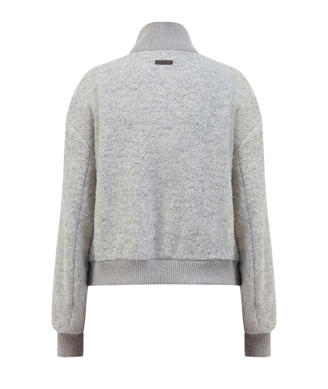 PESERICO Серая шерстяная куртка, фото 2