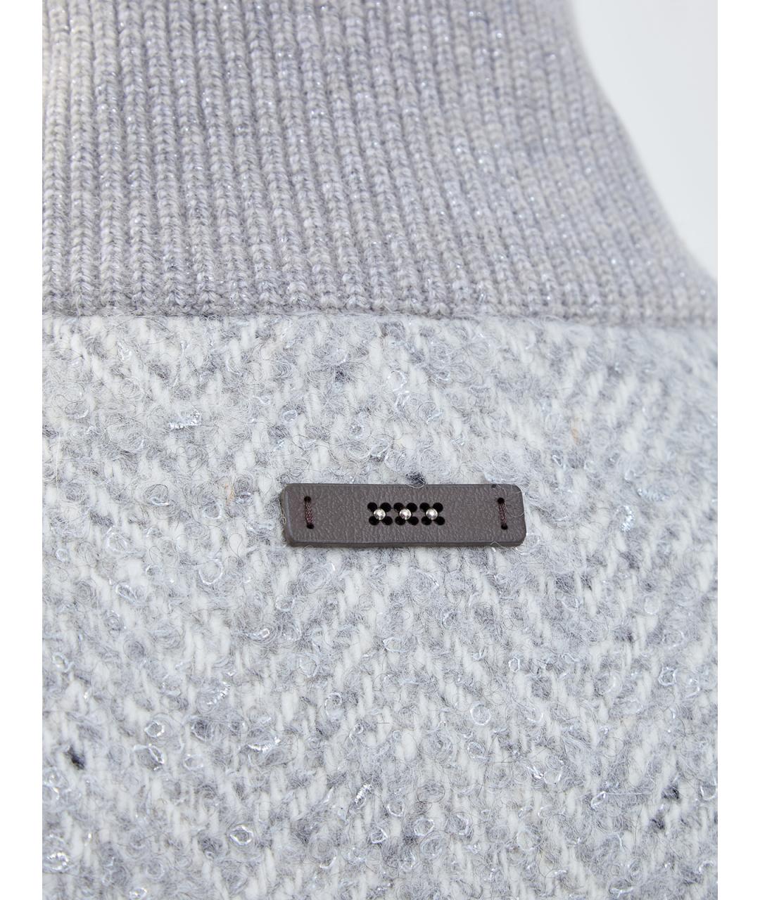 PESERICO Серая шерстяная куртка, фото 3