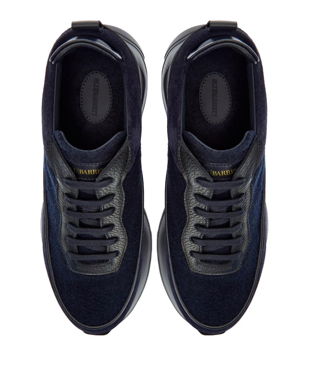 BARRETT Темно-синие замшевые низкие кроссовки / кеды, фото 5