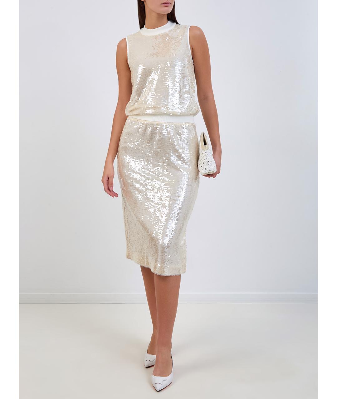 PESERICO Бежевая полиэстеровая майка, фото 2