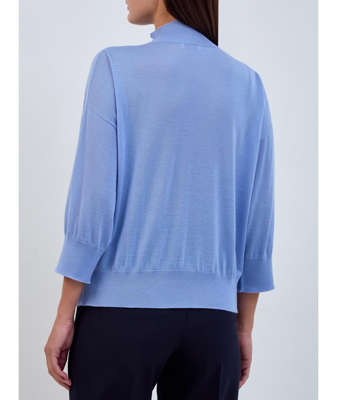 PESERICO Голубой кашемировый джемпер / свитер, фото 4