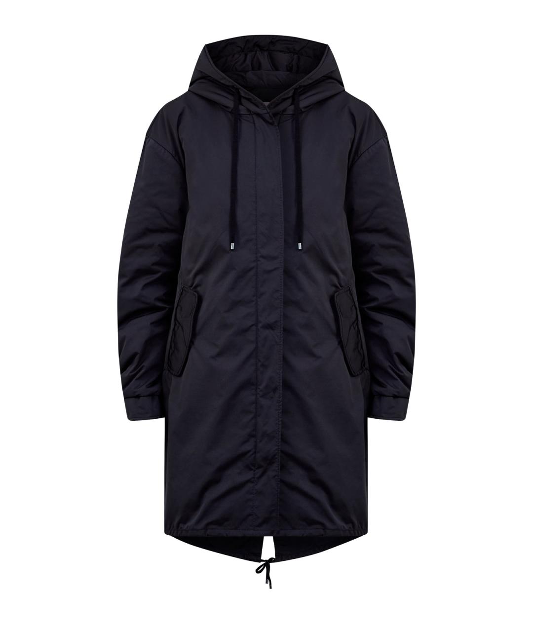 LORENA ANTONIAZZI Черная полиэстеровая парка, фото 1