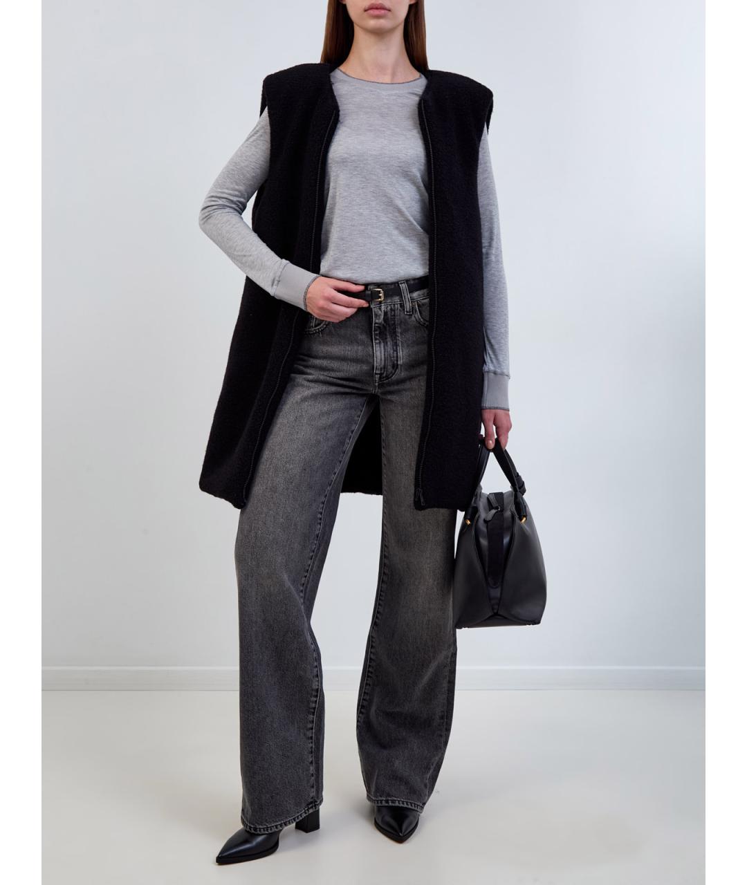 LORENA ANTONIAZZI Черная полиэстеровая парка, фото 3