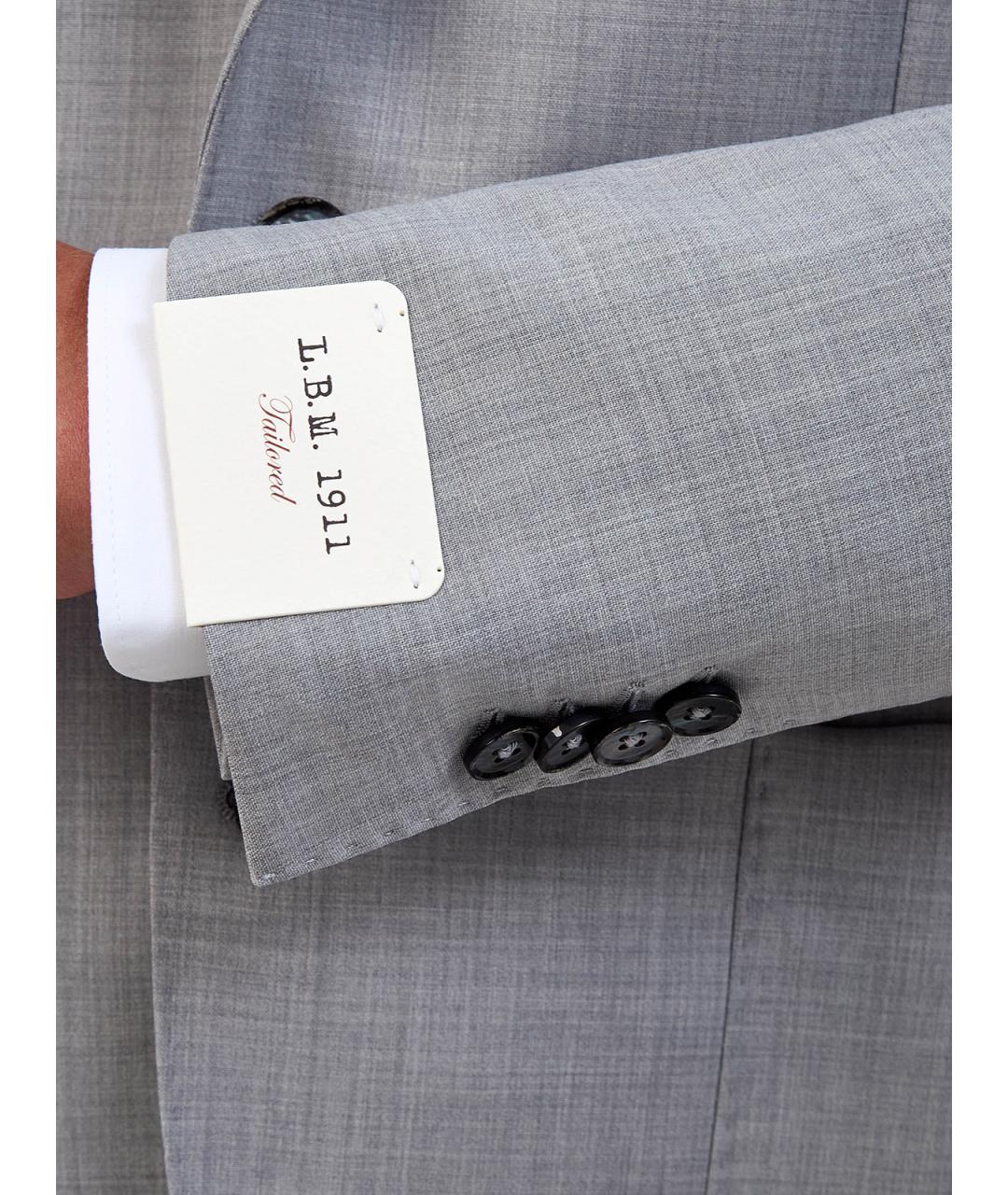 L.B.M. 1911 Серый шерстяной пиджак, фото 5