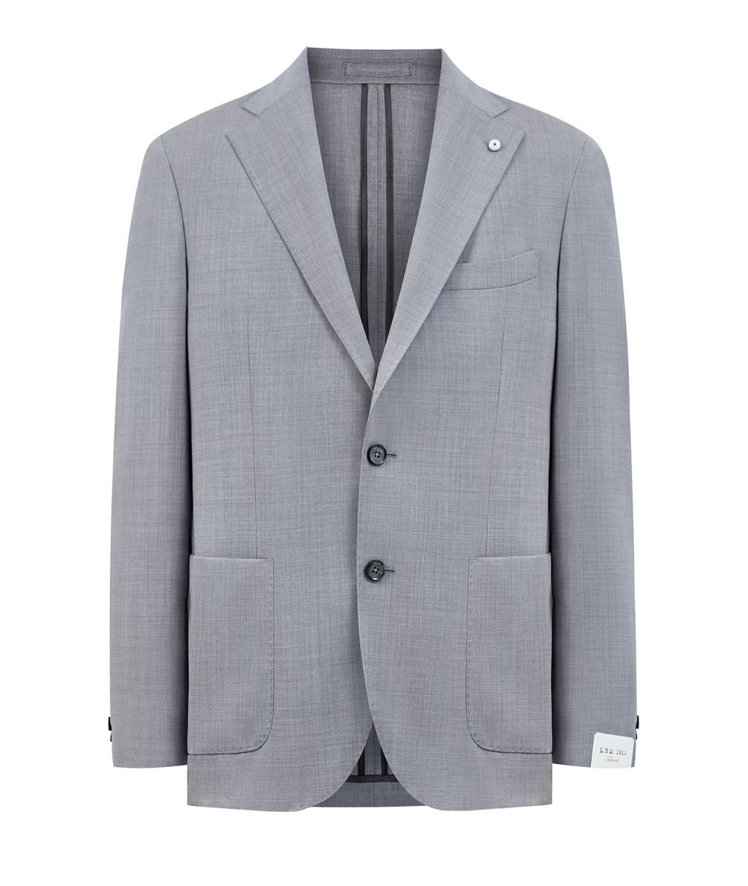 L.B.M. 1911 Серый шерстяной пиджак, фото 1
