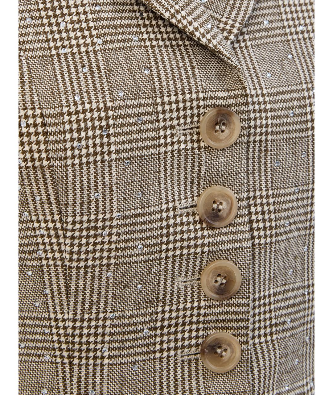 GIUSEPPE DI MORABITO Бежевый хлопковый жилет, фото 5