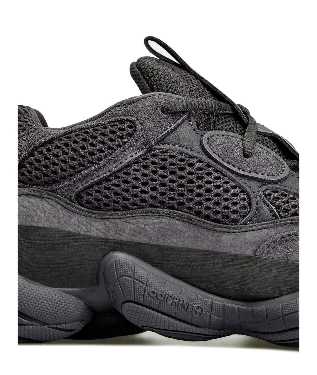 YEEZY Черные замшевые низкие кроссовки / кеды, фото 4