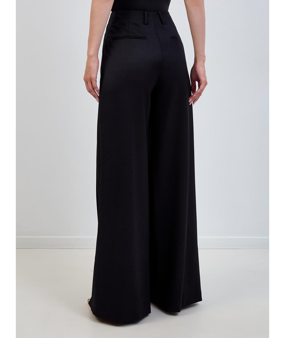 GIUSEPPE DI MORABITO Черные шерстяные брюки широкие, фото 4