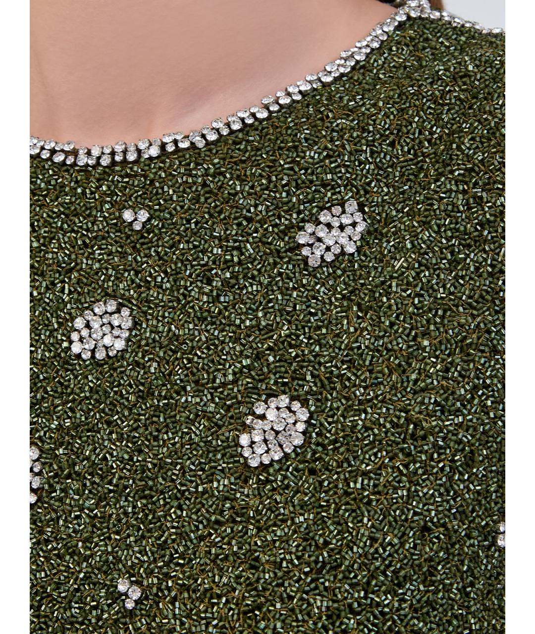 GIUSEPPE DI MORABITO Зеленая полиамидовая блузы, фото 5