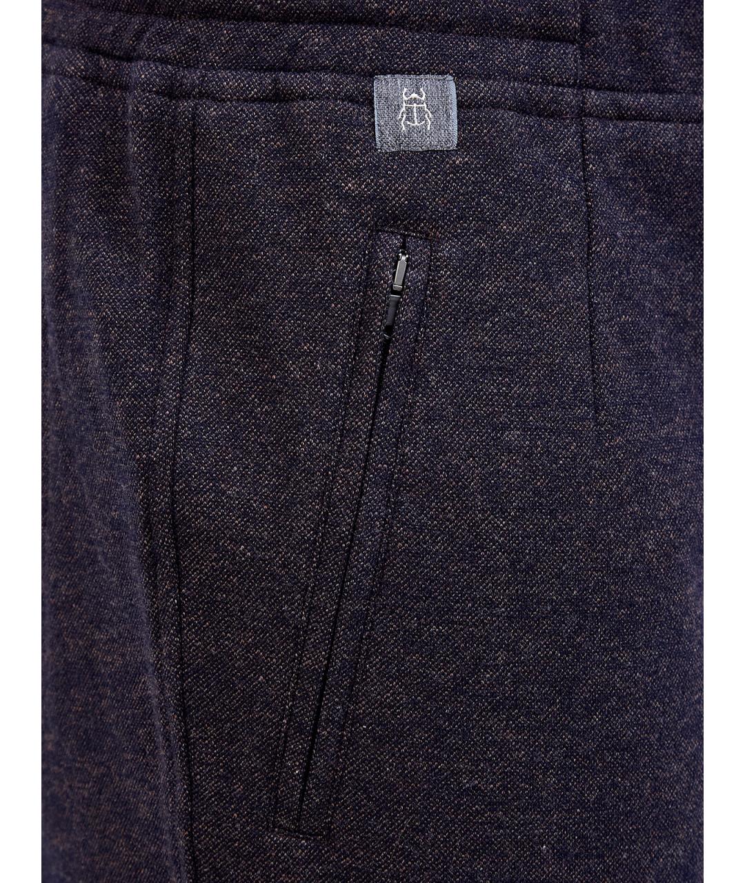 CAPOBIANCO Коричневые шерстяные повседневные брюки, фото 5