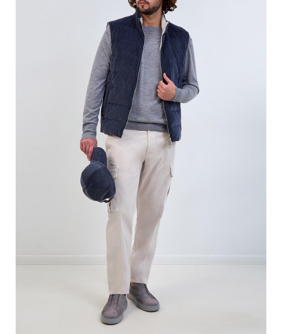 ELEVENTY Серый шерстяной джемпер / свитер, фото 2