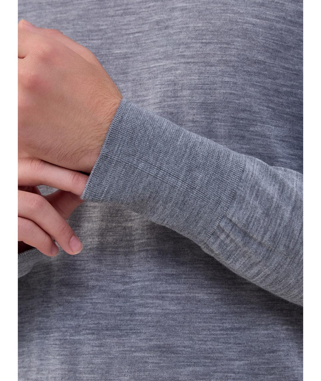 ELEVENTY Серый шерстяной джемпер / свитер, фото 5