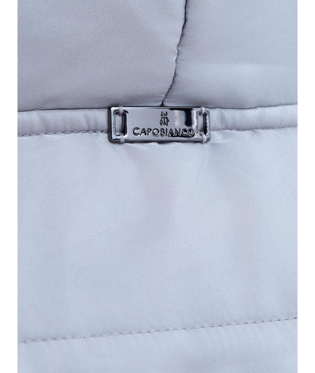 CAPOBIANCO Серая полиэстеровая куртка, фото 5