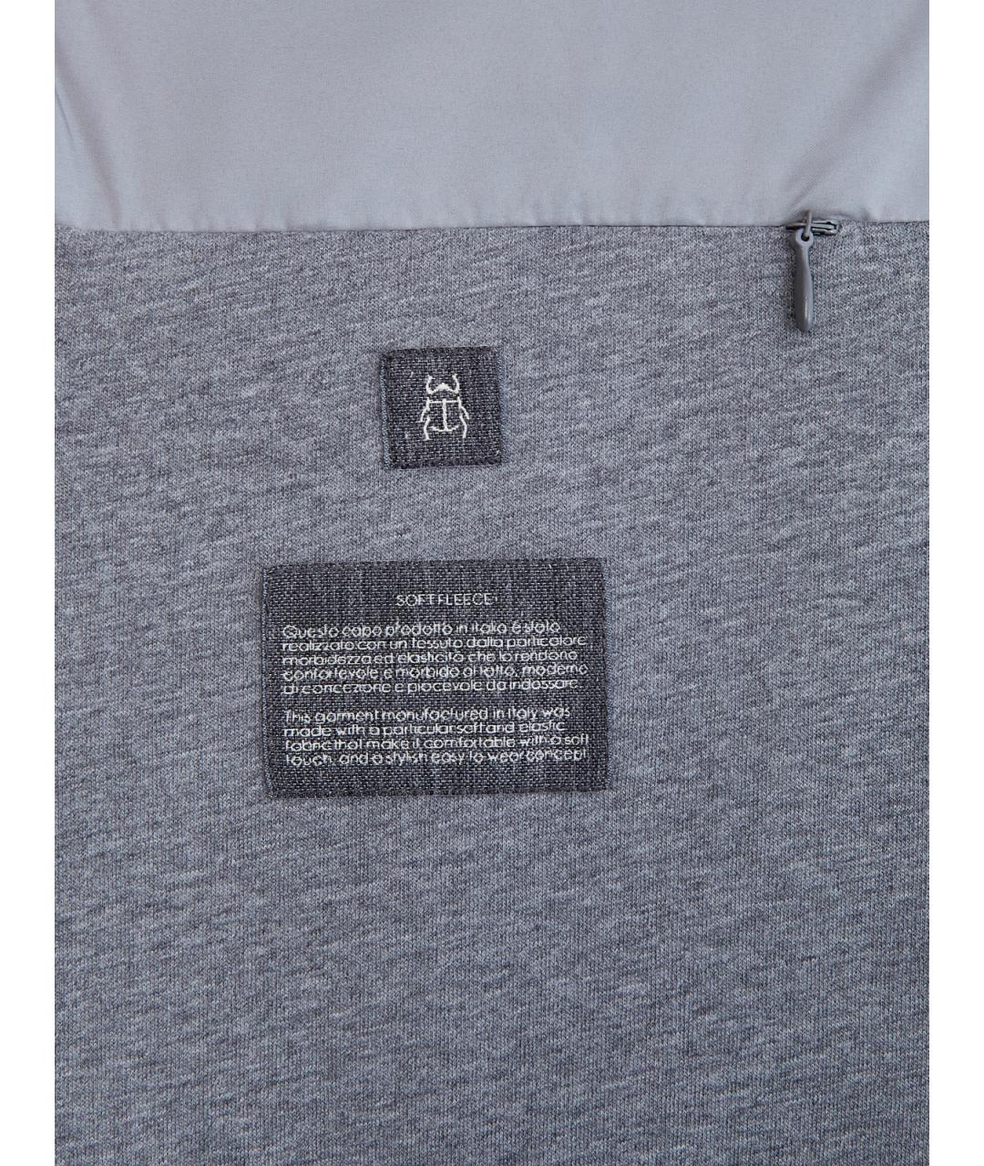 CAPOBIANCO Серая полиэстеровая куртка, фото 6