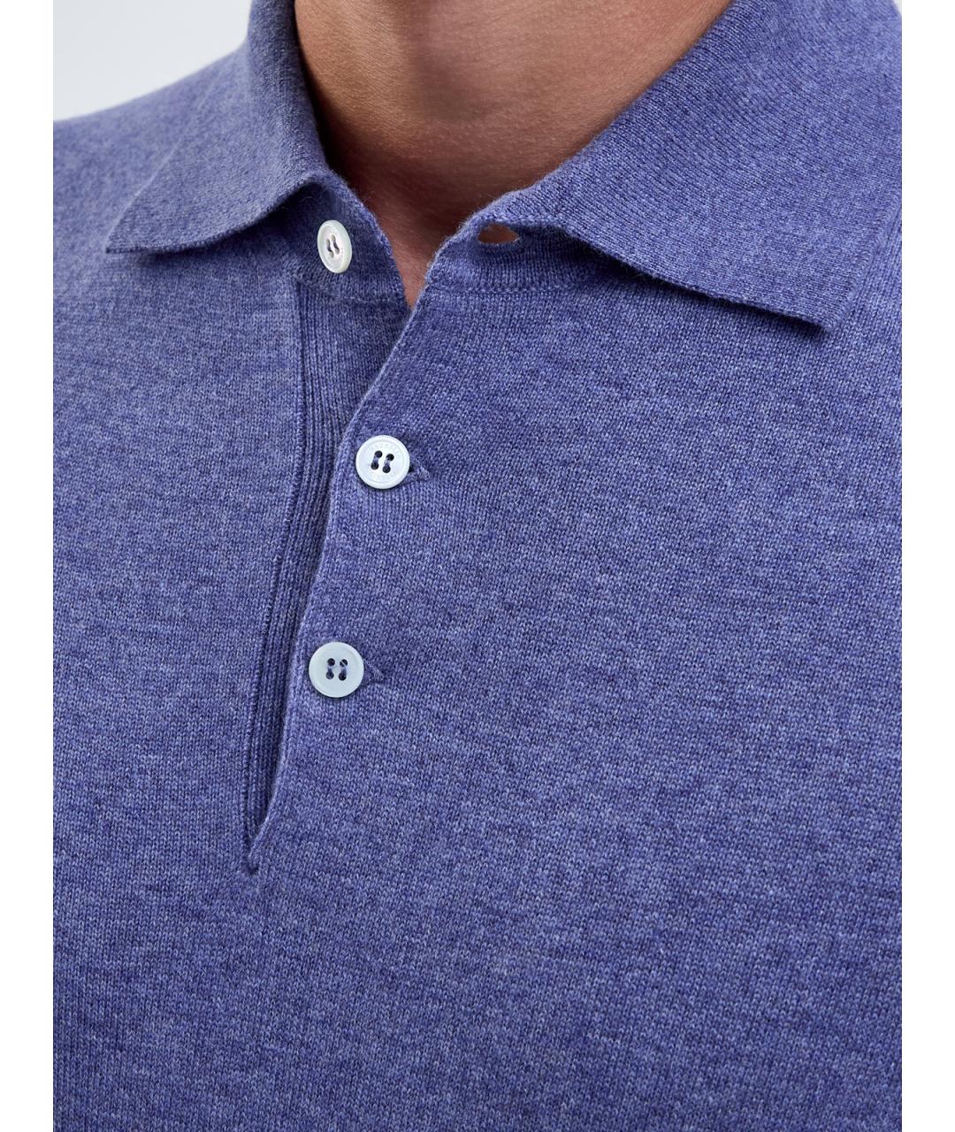 BRUNELLO CUCINELLI Голубой кашемировый джемпер / свитер, фото 5