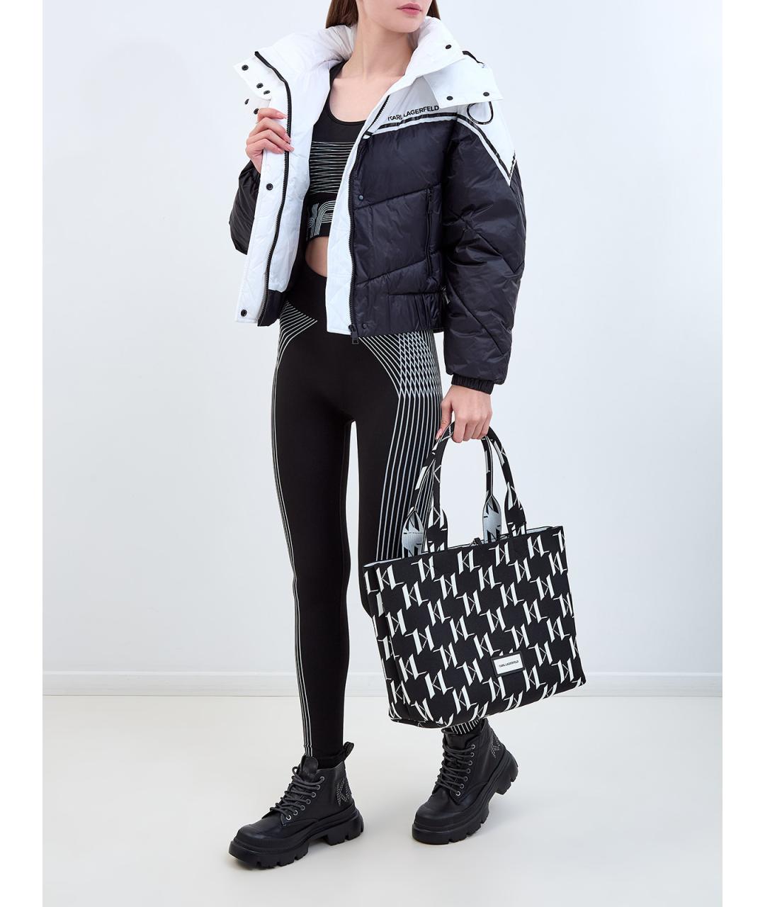 KARL LAGERFELD Черная полиамидовая майка, фото 2