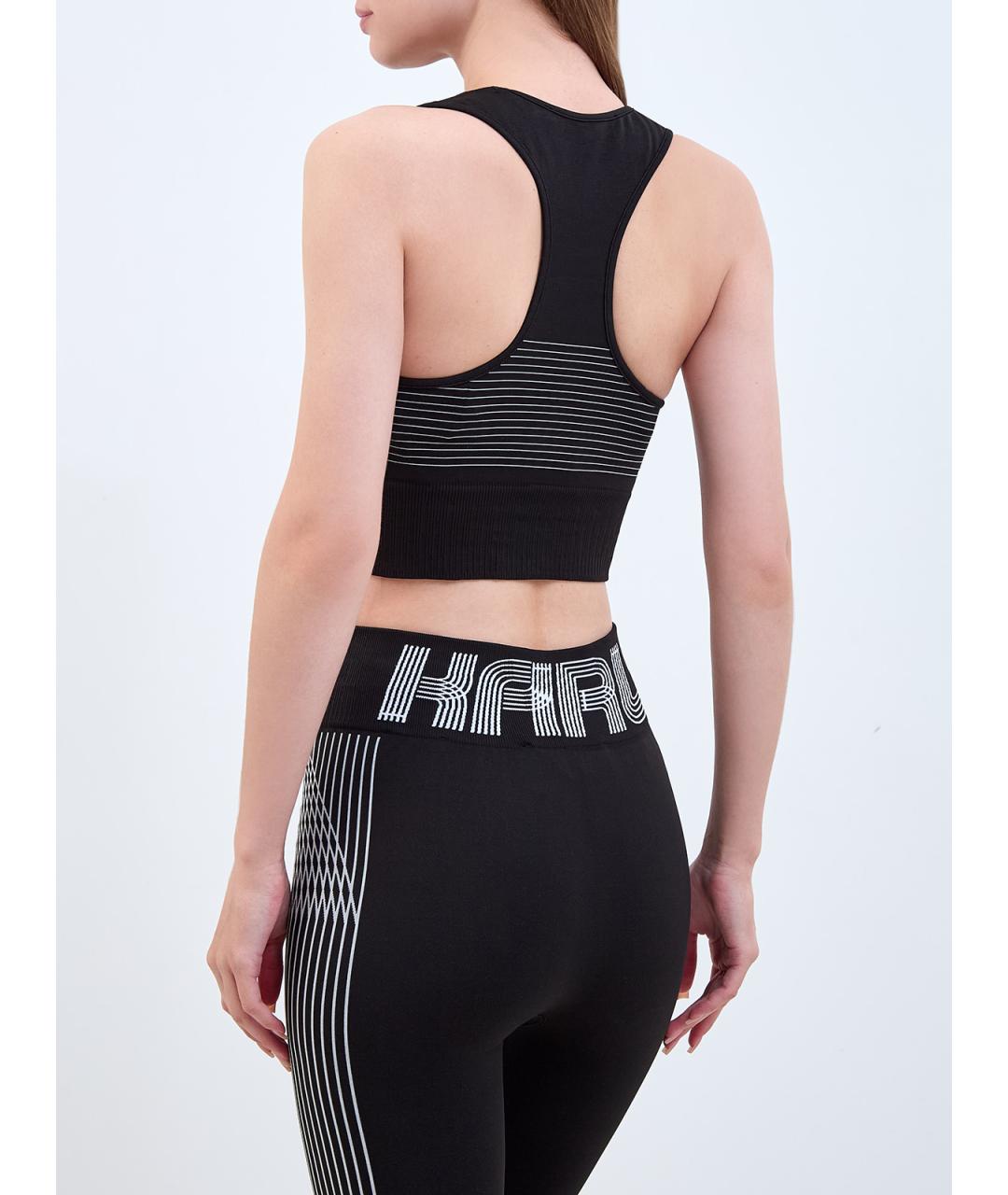 KARL LAGERFELD Черная полиамидовая майка, фото 4