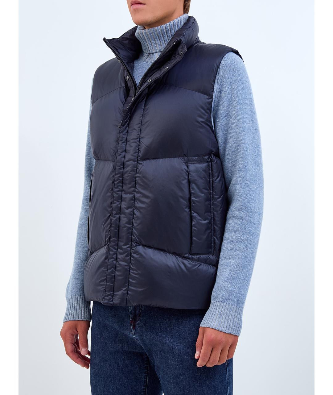 WOOLRICH Синий полиамидовый жилет, фото 3