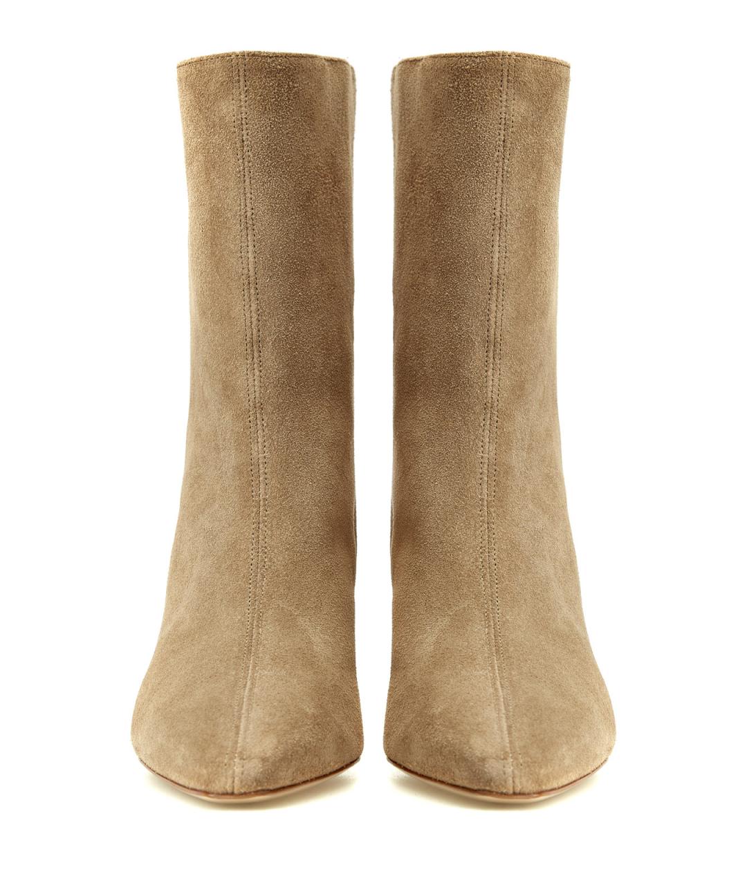 PESERICO Бежевые замшевые ботильоны, фото 5