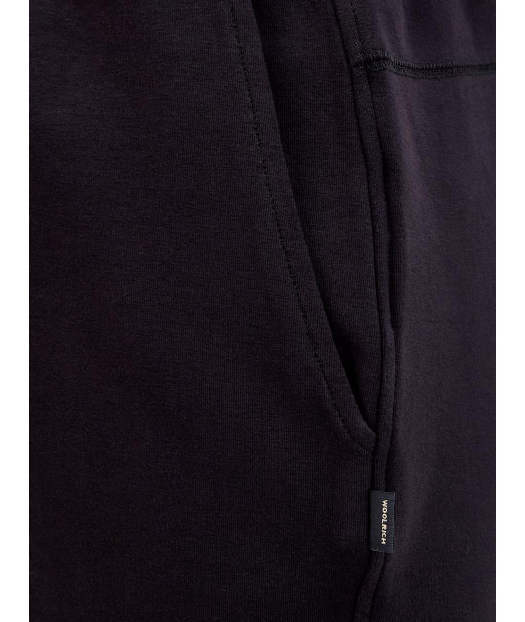 WOOLRICH Черные хлопковые спортивные брюки и шорты, фото 5