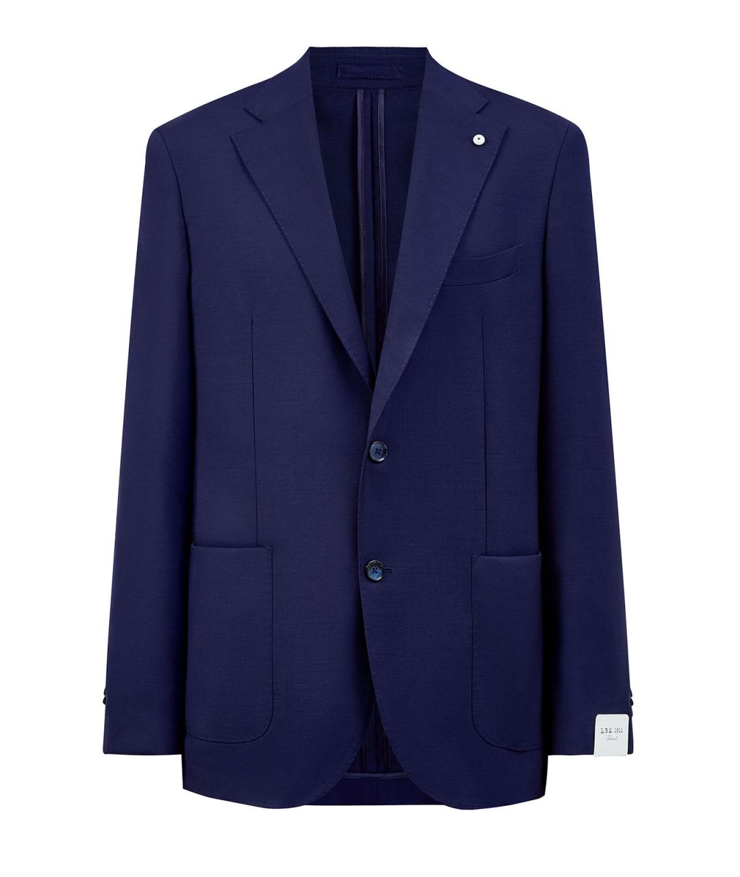 L.B.M. 1911 Синий шерстяной пиджак, фото 1