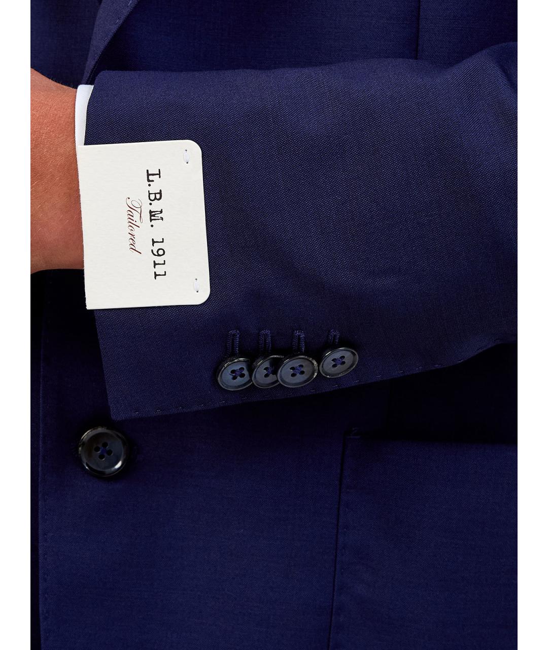 L.B.M. 1911 Синий шерстяной пиджак, фото 3