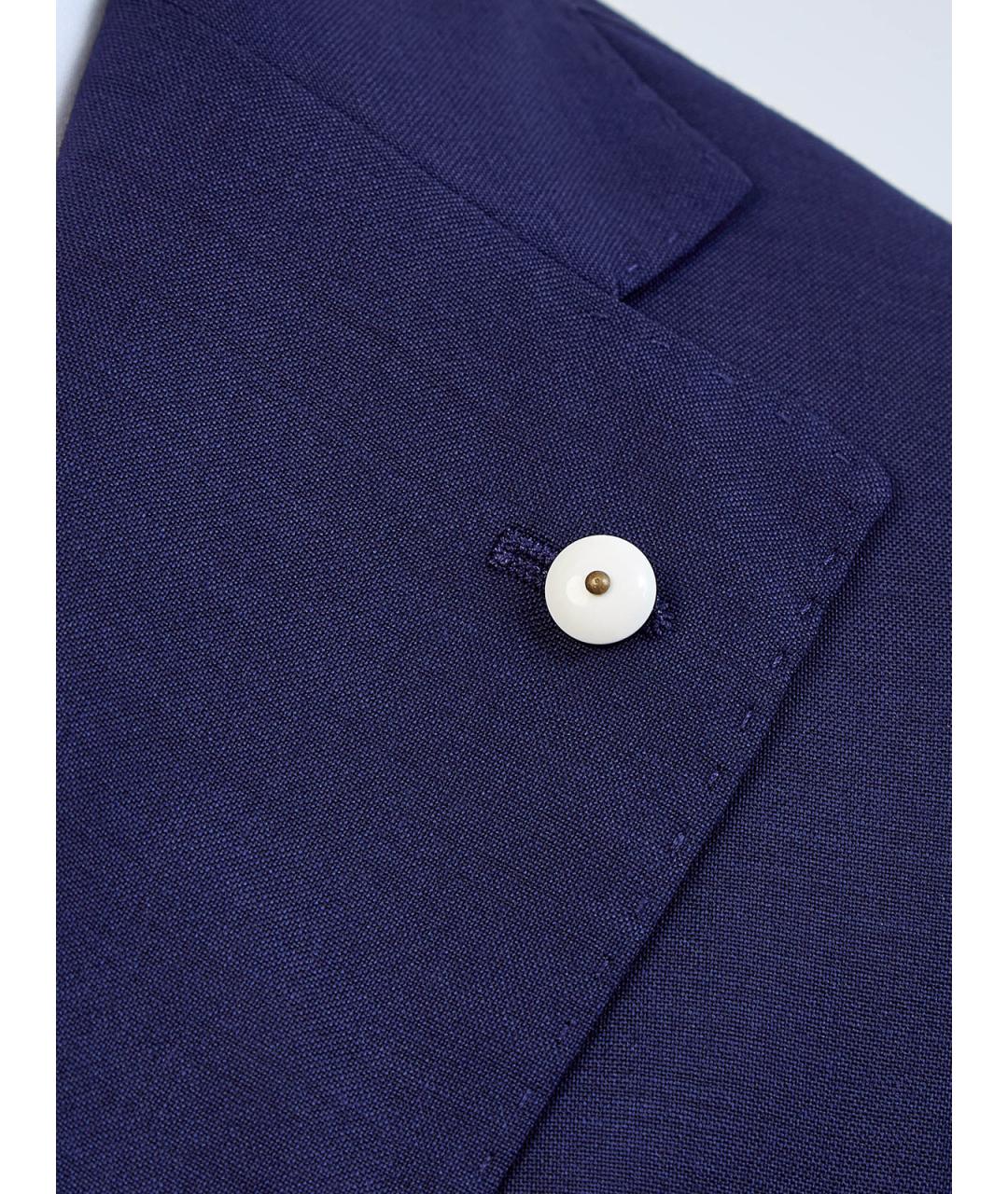 L.B.M. 1911 Синий шерстяной пиджак, фото 4