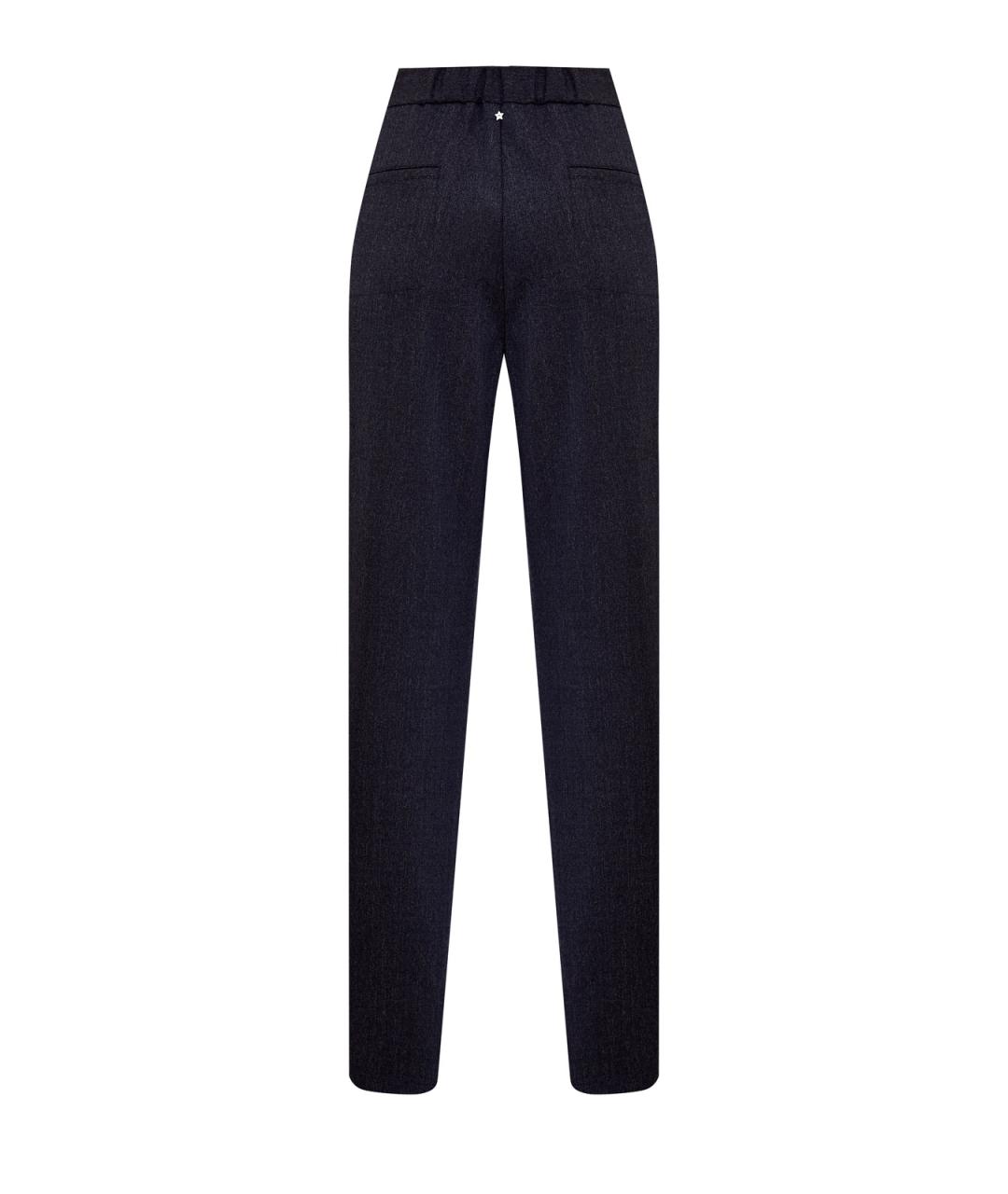 LORENA ANTONIAZZI Синие шерстяные прямые брюки, фото 2