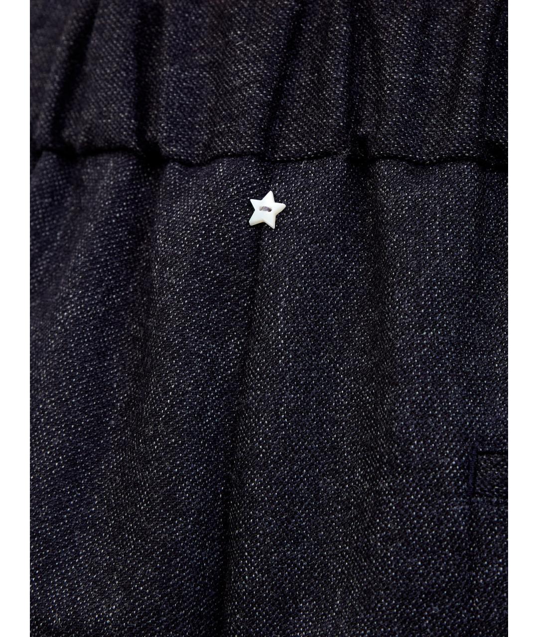 LORENA ANTONIAZZI Синие шерстяные прямые брюки, фото 3