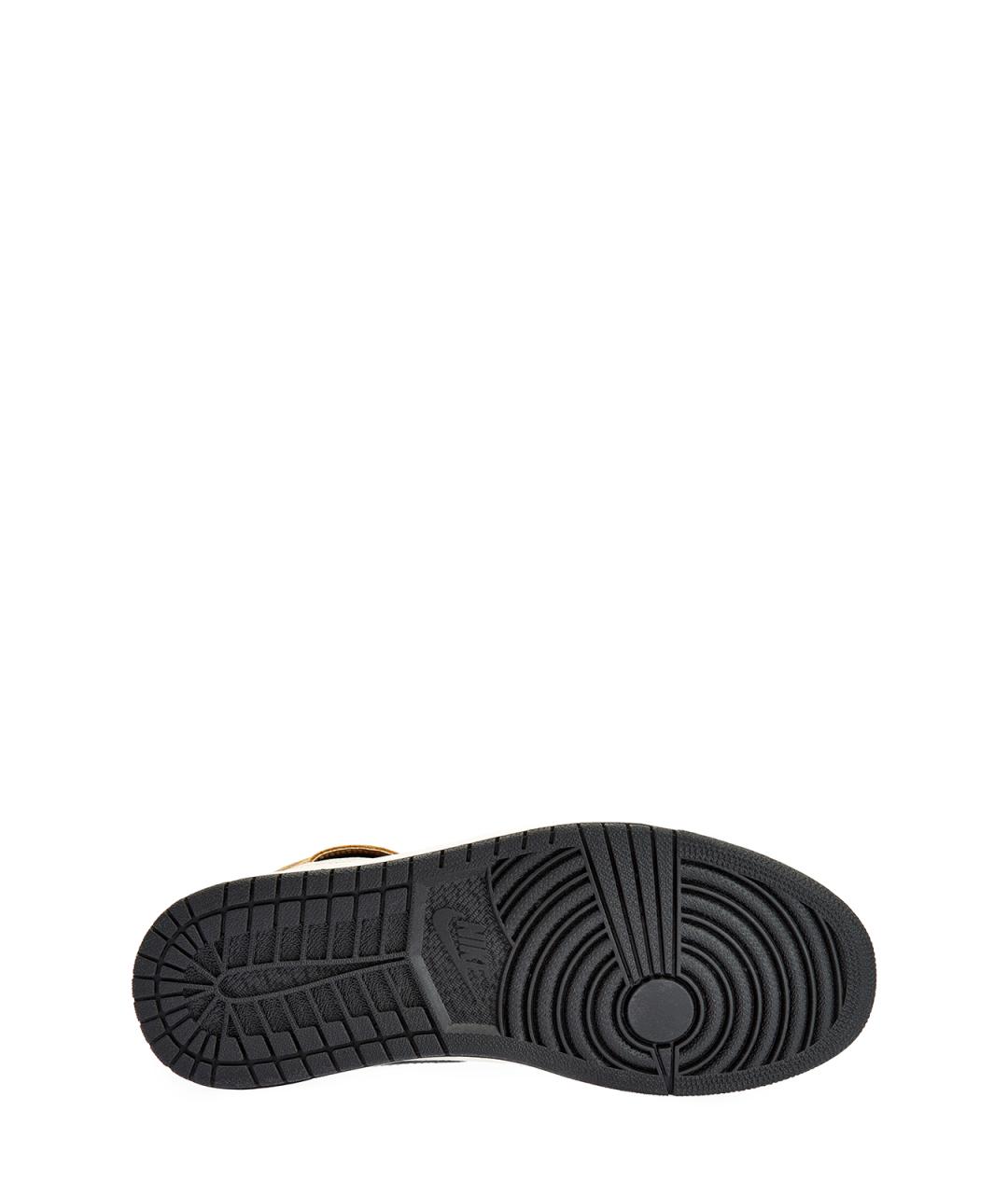 JORDAN Желтые нубуковые высокие кроссовки / кеды, фото 6