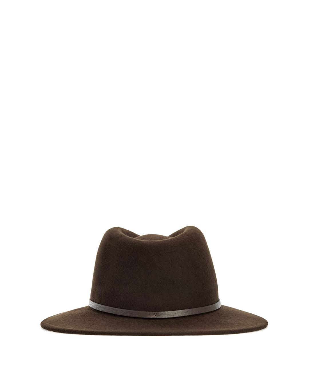 PESERICO Коричневая шерстяная шляпа, фото 5