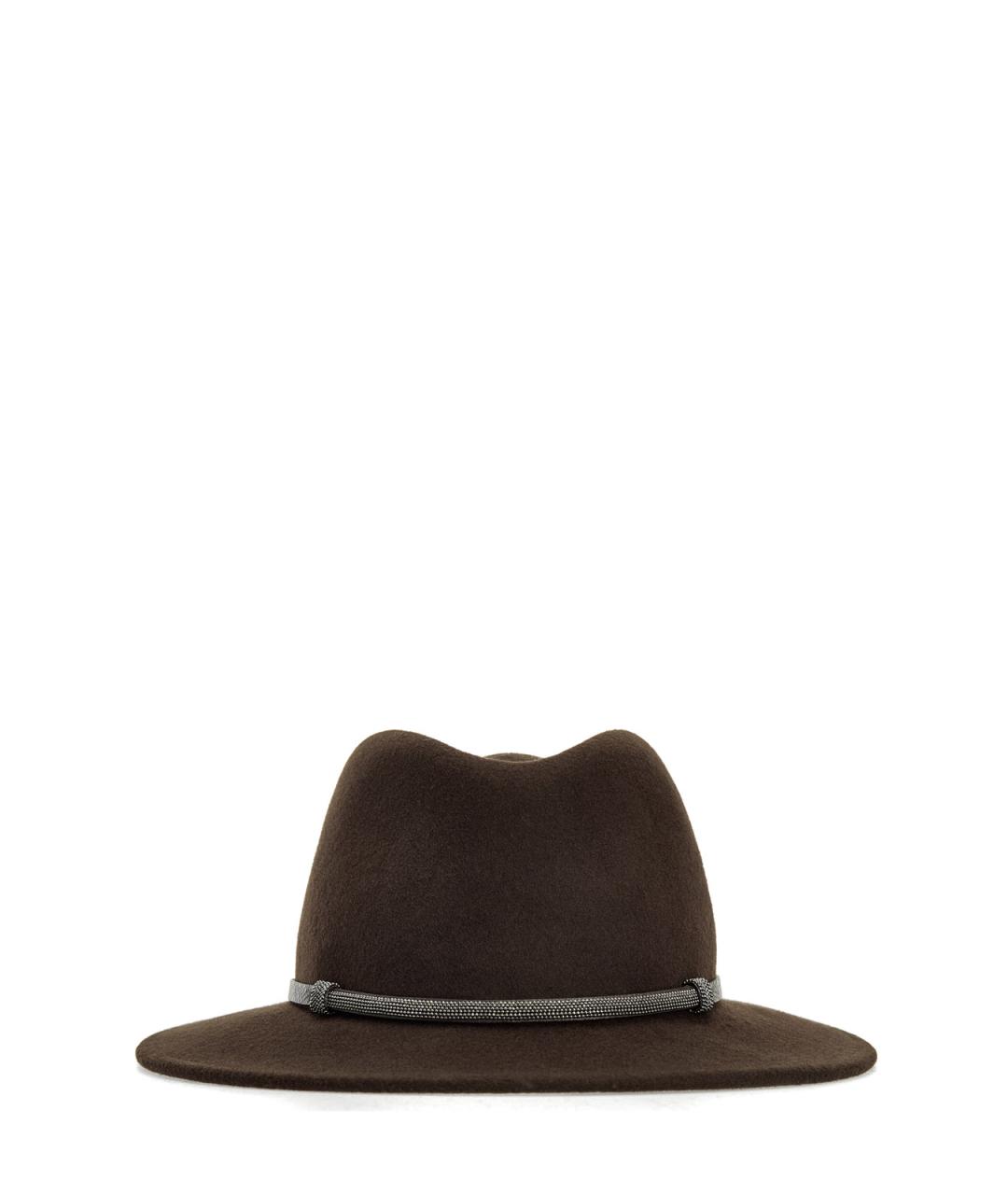 PESERICO Коричневая шерстяная шляпа, фото 1