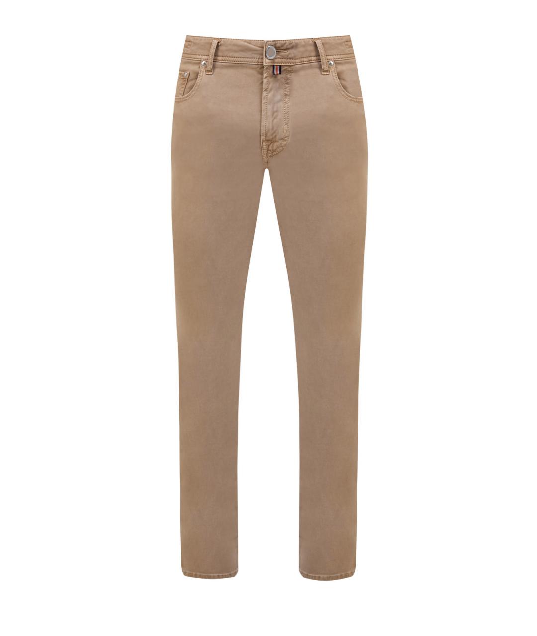 JACOB COHEN Бежевые повседневные брюки, фото 1