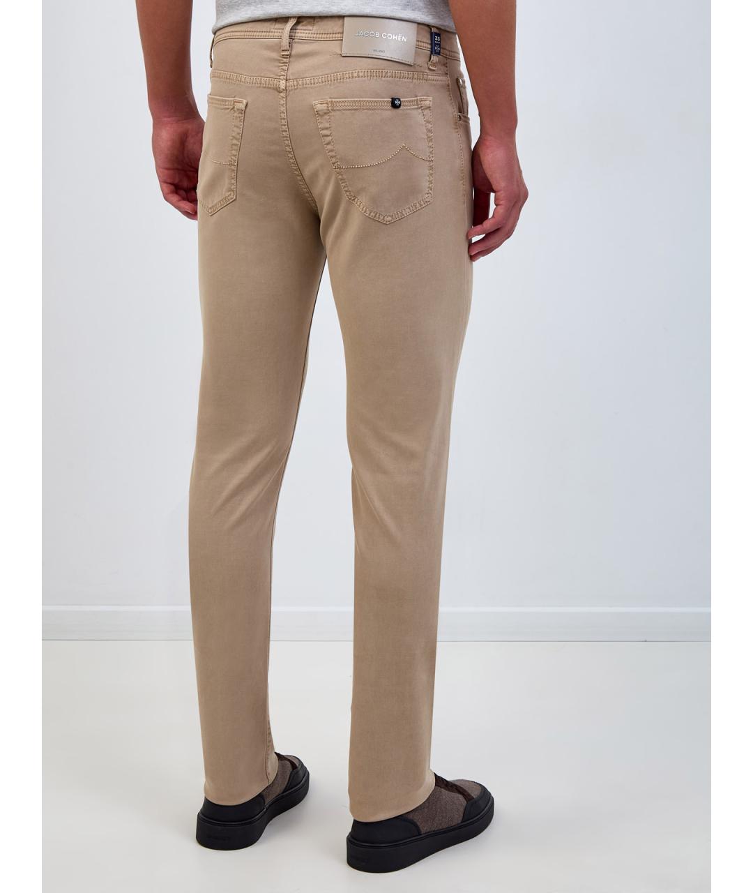 JACOB COHEN Бежевые повседневные брюки, фото 4