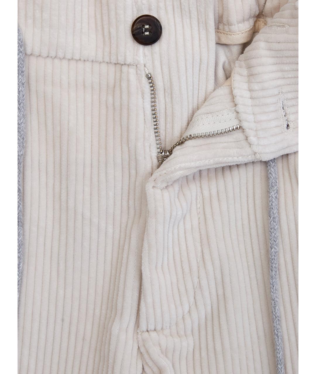 ELEVENTY Бежевые хлопковые повседневные брюки, фото 6