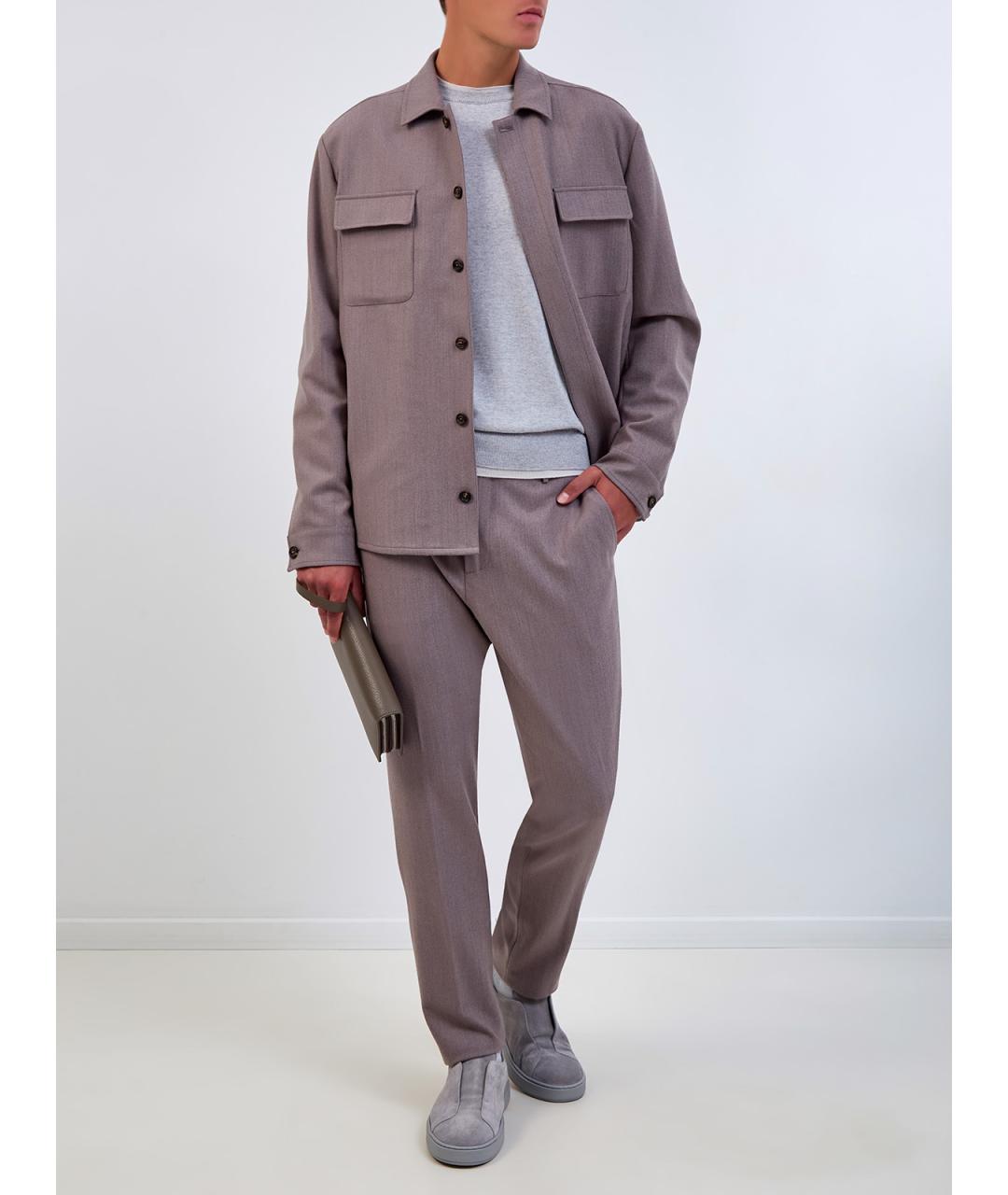 ELEVENTY Серый шерстяной джемпер / свитер, фото 2