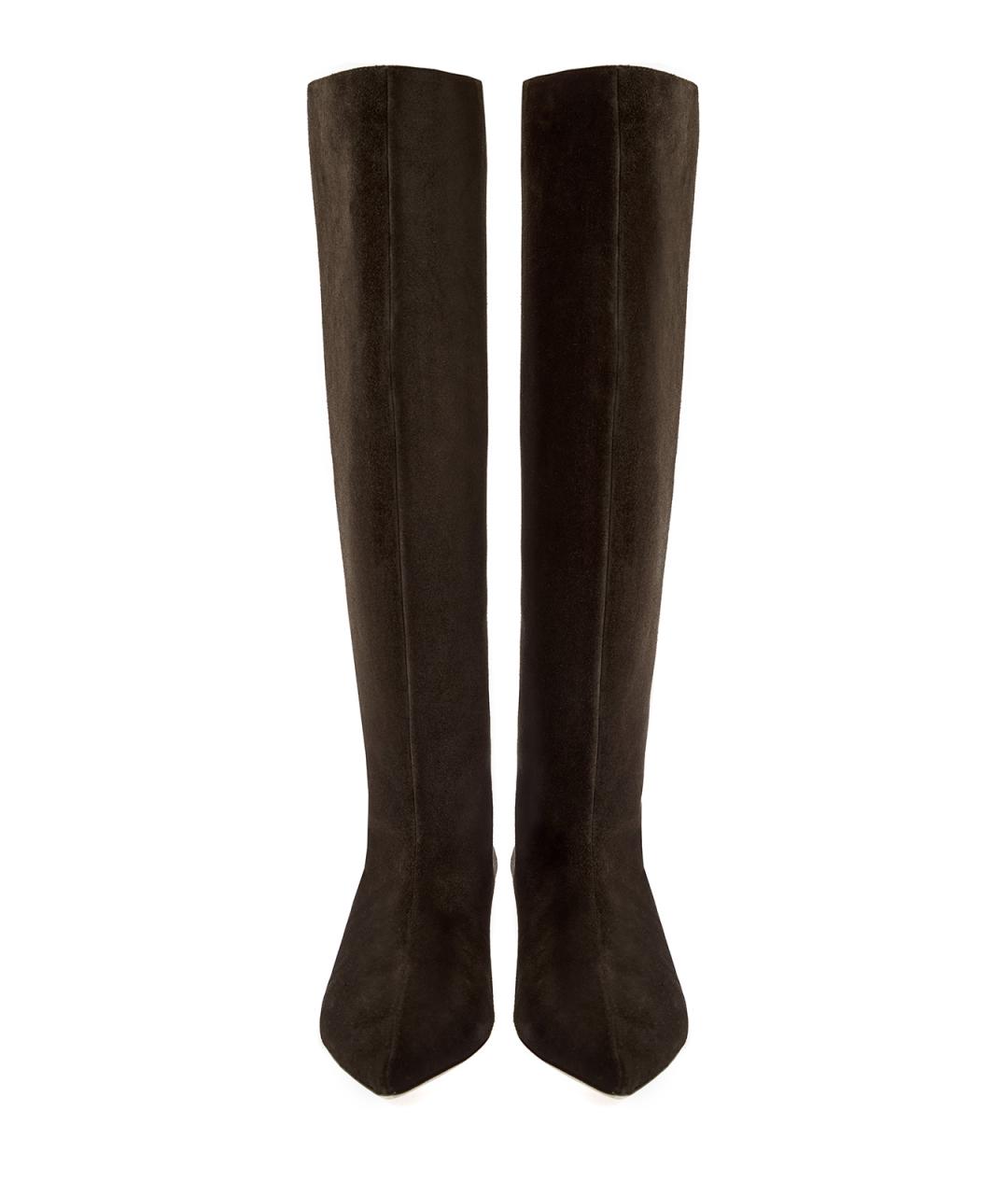 LORENA ANTONIAZZI Коричневые замшевые сапоги, фото 5