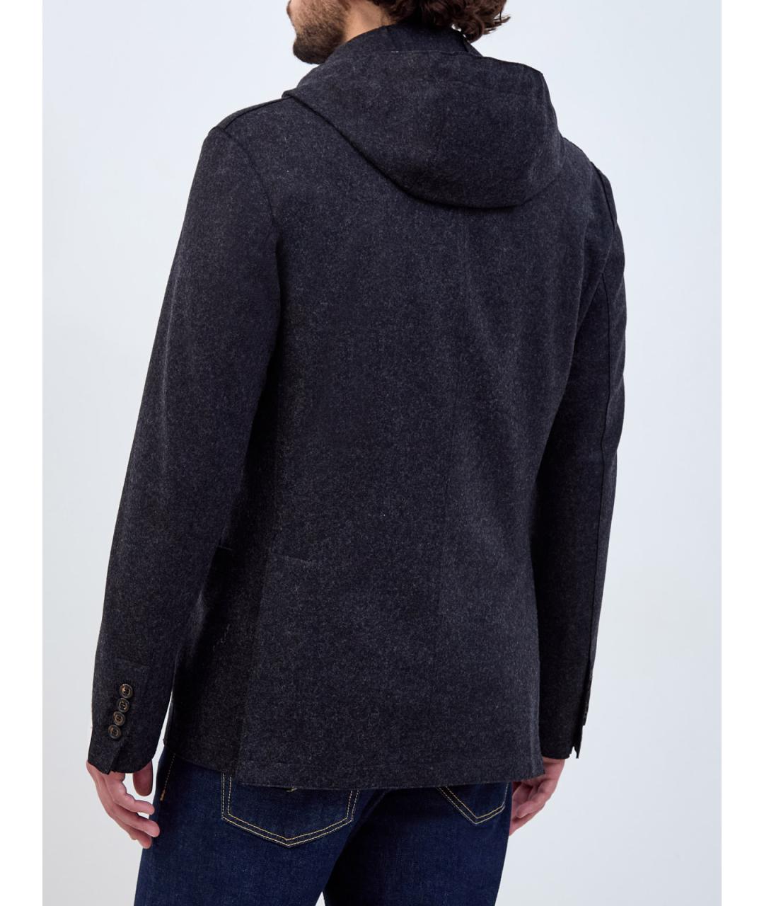 ELEVENTY Серый шерстяной пиджак, фото 5