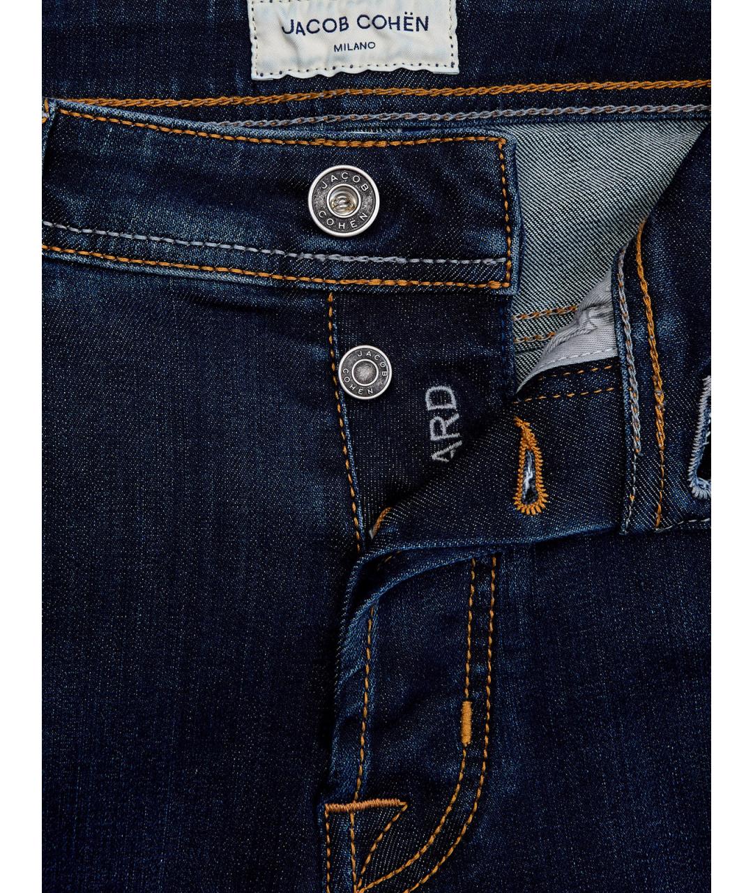 JACOB COHEN Темно-синие хлопковые джинсы скинни, фото 6