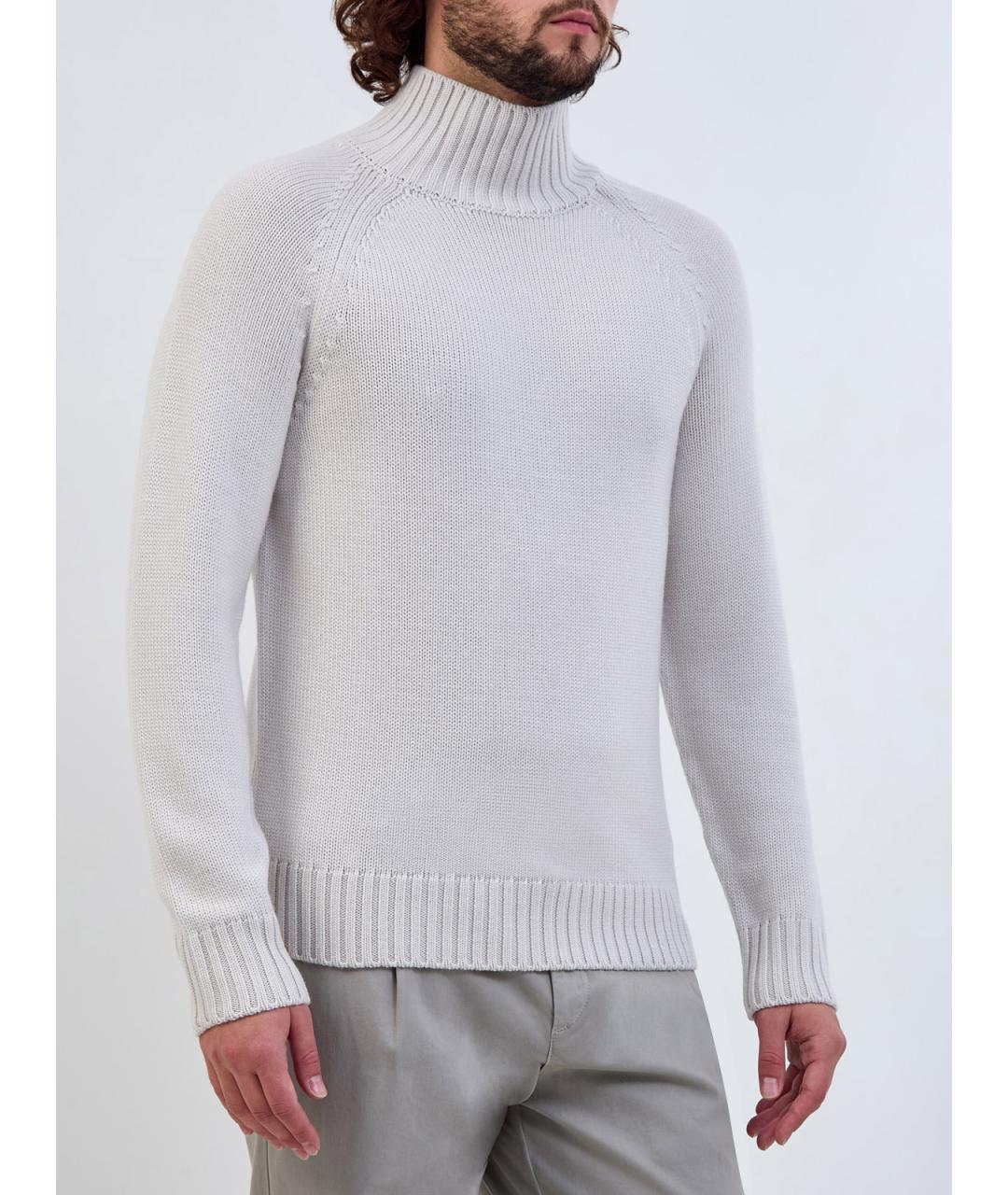 ELEVENTY Серый шерстяной джемпер / свитер, фото 3