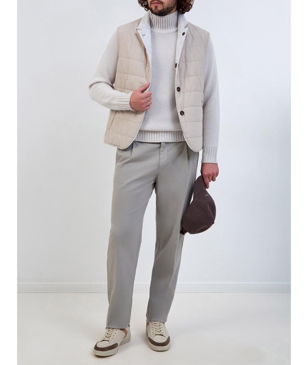 ELEVENTY Серый шерстяной джемпер / свитер, фото 2