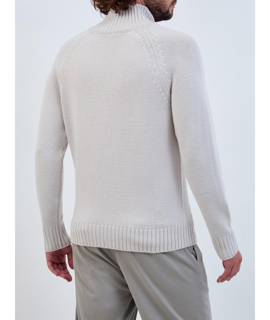 ELEVENTY Серый шерстяной джемпер / свитер, фото 4