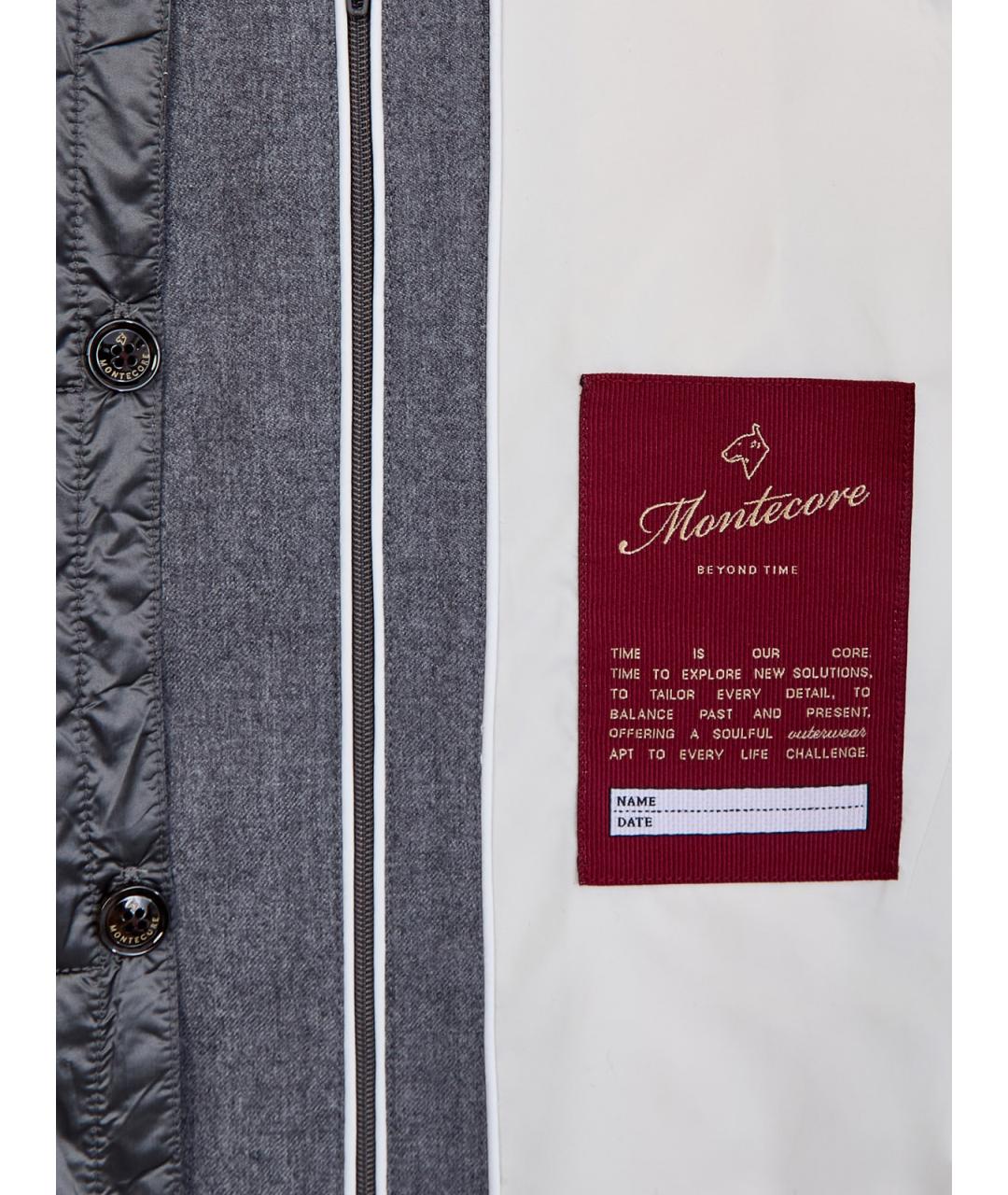 MONTECORE Серый шерстяной пуховик, фото 7