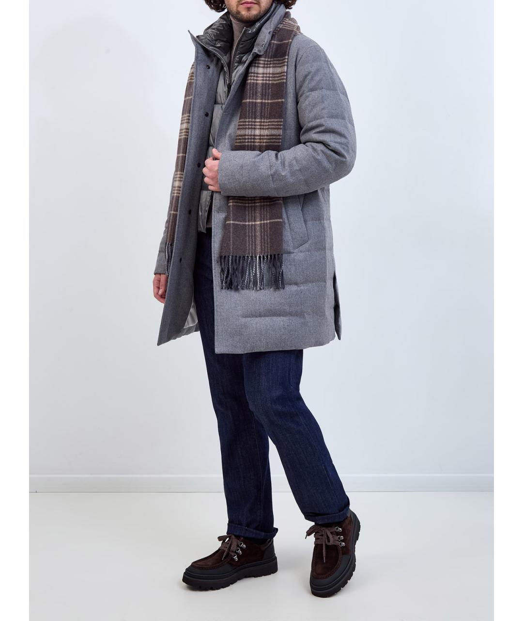 MONTECORE Серый шерстяной пуховик, фото 2