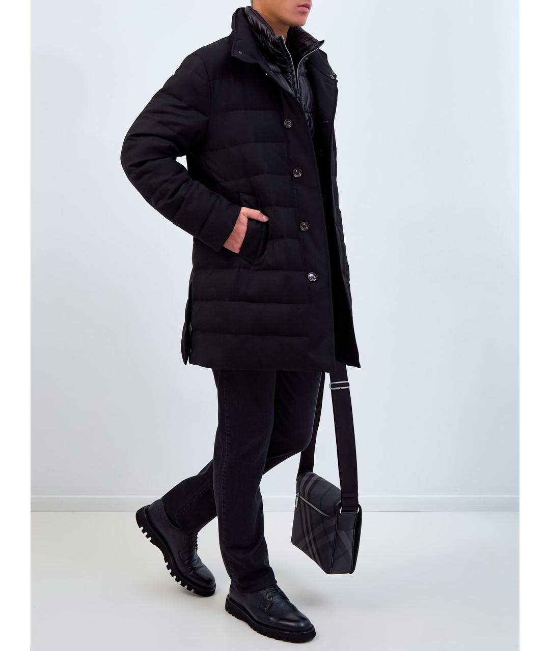 MONTECORE Черный шерстяной пуховик, фото 2