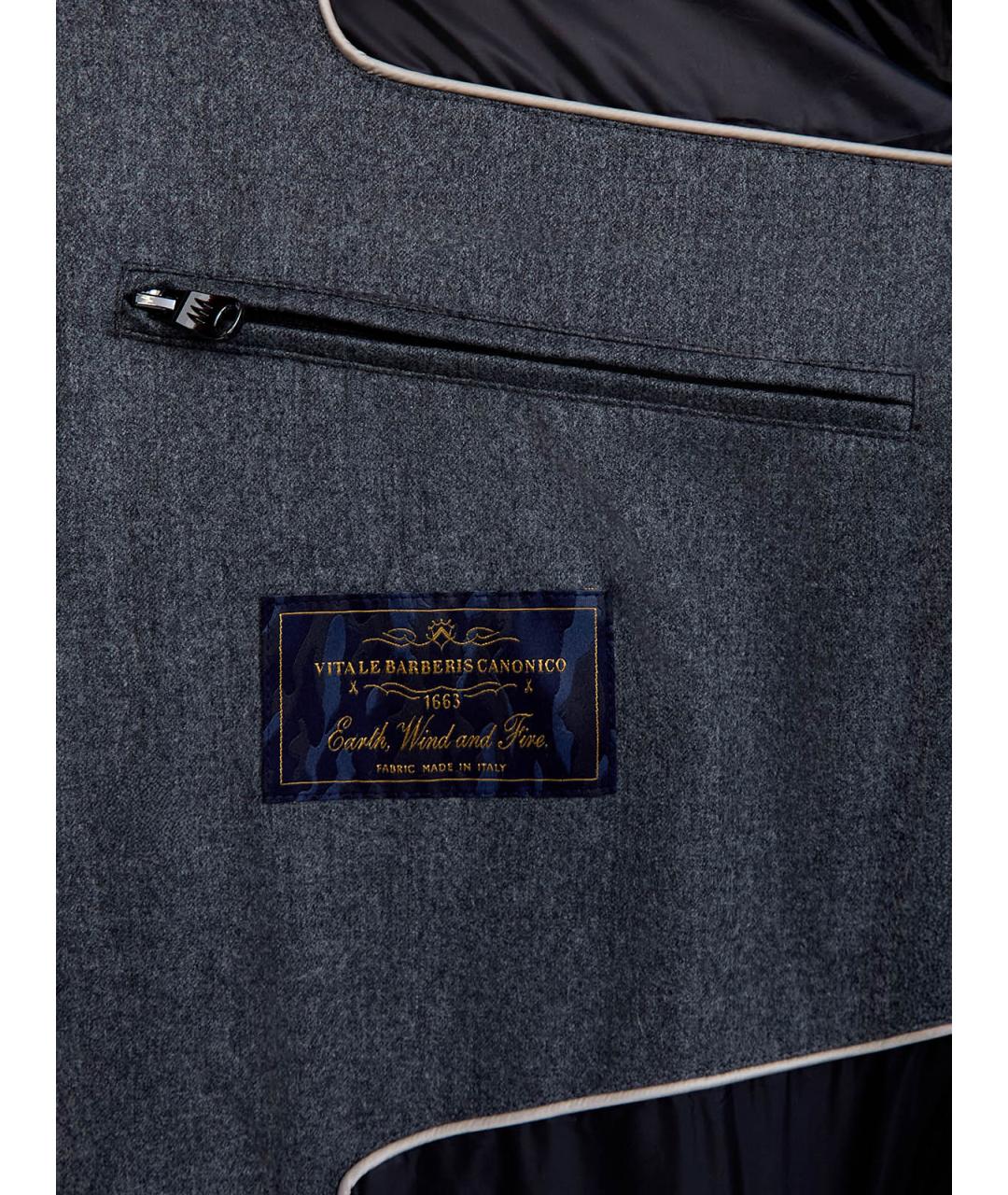 HETREGO Антрацитовый полиамидовый пуховик, фото 6