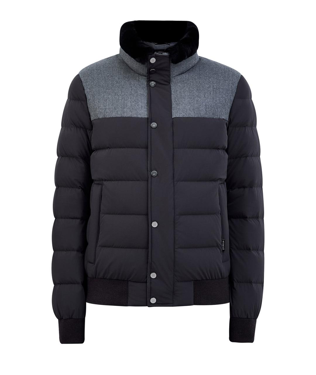 HETREGO Антрацитовый полиамидовый пуховик, фото 1