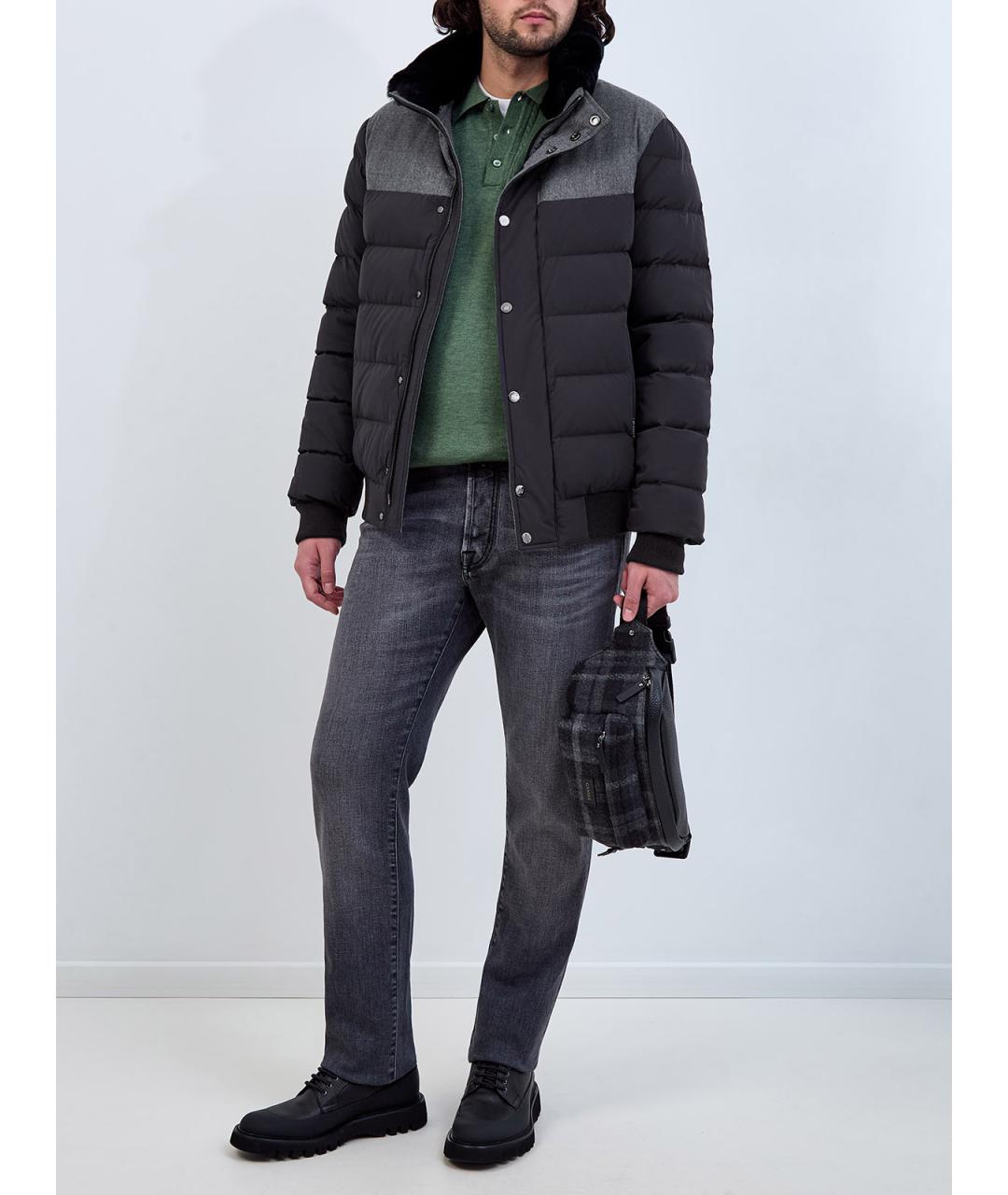 HETREGO Антрацитовый полиамидовый пуховик, фото 2