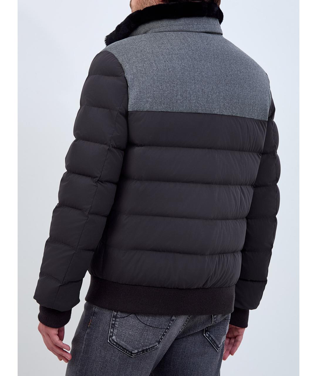 HETREGO Антрацитовый полиамидовый пуховик, фото 4